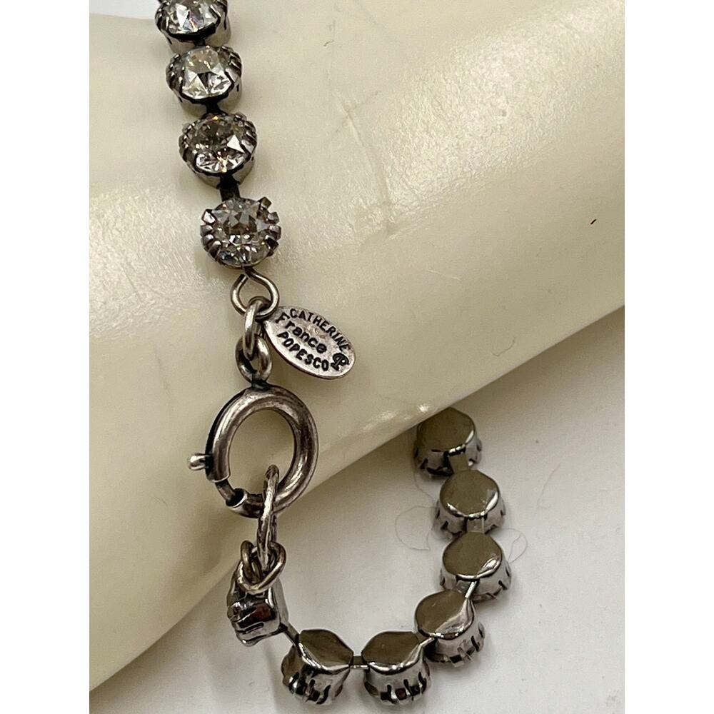 Catherine Popesco La Vie Parisienne Sterling‎ Plated Sparkling Crystal Bracelet - Picture 6 of 7
